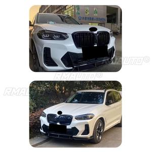 Diffuseur de pare-chocs avant noir brillant pour BMW X3 X4 IX3 G01 G02 G08 2023+ - Accessoire de modification automobile - Product Image 6