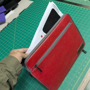 Bolsa de Mensajero para Portátil BereBere de Gran Capacidad, Carpeta de Archivos A4, Bolsa de Documentos de Cuero PU Personalizable y Convertible - Product Image 3