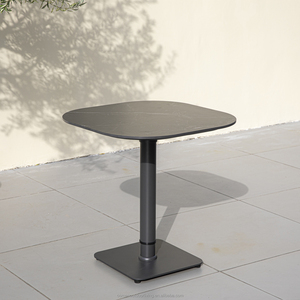 Mesa de Bar Moderna para Exteriores OSMEN <span class=keywords><strong>Jennifer</strong></span> de Aluminio con Tablero de Piedra Sinterizada, Altura Ajustable para Uso en Hoteles y Villas - Product Image 3
