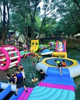 Parc aquatique gonflable pas cher, jeux d'été, divertissement à domicile, utilisation commerciale en mer, capacité supérieure à 500 kg, à vendre