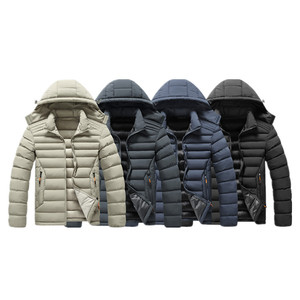 Custom Printed Mens Padded Coats Bubble Puffer <strong>Thick</strong> <strong>Fleece</strong> <strong>Jacket</strong> Warm Winter Men <strong>Jacket</strong> for Men - Product Image 1