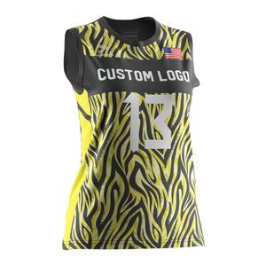 Camiseta Deportiva de Voleibol de Secado Rápido Sublimada de Alta Calidad, Uniforme de Voleibol Personalizado para Mujer - Product Image 3