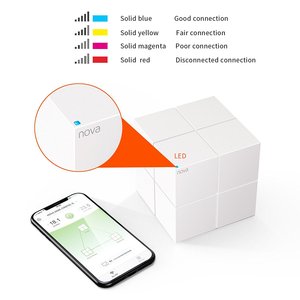 Tenda mw6 lưới không dây Gigabit <span class=keywords><strong>Router</strong></span> 11AC dual-band <span class=keywords><strong>2</strong></span>.4G/5.0GHz toàn bộ nhà Wifi phủ sóng hệ thống Long Range cầu Repeater - Product Image 4