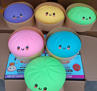 Jouet Squishy Géant Réaliste de 25 cm en TPR Souple pour Baozi, Anti-stress à Presser, Gadget Tendance Viral
