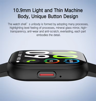 Montre connectée de fitness tendance avec charge magnétique, moniteur de sommeil et de fréquence cardiaque, tracker d'activité, étanche IPX8, jusqu'à 7 jours d'autonomie de la batterie