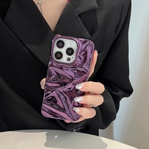 Electroplate Wave trường hợp đối với <span class=keywords><strong>iPhone</strong></span> 16 Pro TPU Cover quay lại cho <span class=keywords><strong>iPhone</strong></span> 16 cộng với 15 14 13 LN007 - Product Image 5
