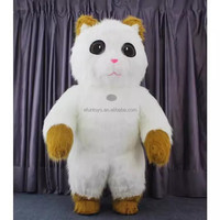 Costume gonflable de mascotte en fourrure de chat marron Efun Costume complet de mascotte pour le carnaval Déguisements de fête