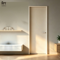 Porte intérieure moderne sur mesure en bois massif, étanche, pour salle de bain et chambre, avec garantie de 2 ans