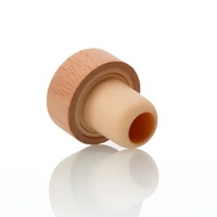 Bouteille d'huile d'olive personnalisée avec logo laser sur le dessus en bois, verseur d'huile d'olive 19,5 mm 18,5 mm 16,5 mm, bouchon en liège