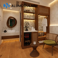Appartement modulaire de villégiature moderne en acier et aluminium, maison préfabriquée entièrement meublée, clé en main, écologique, certifiée ISO, fournie directement par l'usine