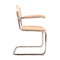 Vente en gros de chaises à accoudoirs en bois massif au design moderne et antique chaises de salle à manger rétro en rotin Cesca