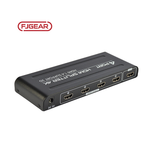 FJ-4K104 Fjgear 4 ports partagé <span class=keywords><strong>HD</strong></span> vision séparateur hdmi 4k 4 en <span class=keywords><strong>2</strong></span> sur 4 écrans affichage simultané - Product Image 1