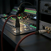 Cable de Extensión HiFi de Par Trenzado, Conductores de Cobre Libre de Oxígeno, Blindaje de Lámina de Aluminio 100%, Cubierta Flexible de PVC, Mono RCA XLR