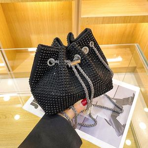 Crystal Luxury Diamond <b>Handbag</b> <b>Handbag</b> Girls Ladies Evening Clutch Mini Designer Bucket Bag - Product Image 5