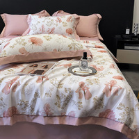 Parure de lit de luxe avec couette et draps pour lits King Size et Queen Size, motif géométrique, pour mariage