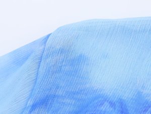 ZADE 2025 été nouveautés femmes Vintage imprimé fleuri bouton cou translucide à manches longues <span class=keywords><strong>Blouse</strong></span> tissé en mousseline de soie tissu - Product Image 5