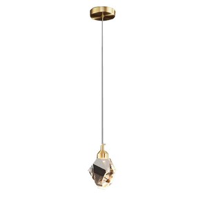 Modern Minimalist Crystal Pendant <b>Light</b> E26 Led Single Head For Home <b>Dining</b> Room Bar Lighting Fixture - Product Image 5