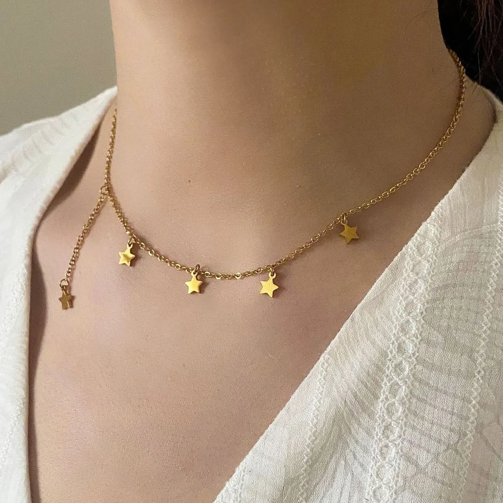 gold chain choker necklace