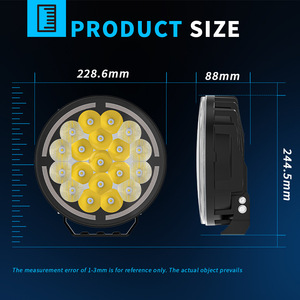 Luz de Trabajo LED de 9 Pulgadas y 19 LED, Lámpara Antiniebla Todoterreno de Alta Resistencia para Camiones Europeos Scania, Volvo, MAN, Mercedes, DAF, <span class=keywords><strong>Iveco</strong></span> - Product Image 2