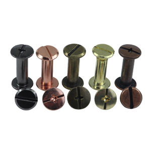 Tornillos Chicago M2 M3 M4 M5 de 4 mm con cabeza de 9.5 mm, tornillos de barril M4, postes de unión macho y hembra en oro, plata, negro y metal de pistola. - Product Image 4