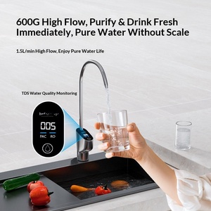 Purificateur d'eau Bafee 8 pouces ultra-silencieux 600G, modèle BFRO-S30-600G, avec filtre en coton PP et charbon actif, pour une eau fraîche sans odeur et sans eau stagnante - Product Image 2
