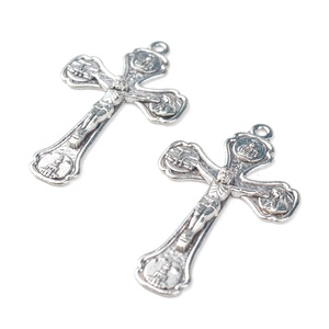 Haute qualité jésus <span class=keywords><strong>Christ</strong></span> <span class=keywords><strong>croix</strong></span> pendentif religieux alliage métal 53*33mm <span class=keywords><strong>croix</strong></span> pour chapelet accessoires - Product Image 3