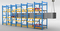 Étagère de stockage robuste en acier, certifiée CE, avec revêtement en poudre, protection contre la corrosion, type cassette, pour le stockage de matériaux longs