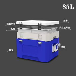 工場直販 断熱ポータブル医療用クーラーボックス アイスチェスト 20L 5日間保冷 長方形 PP/EPS - Product Image 5