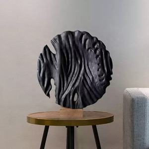 Scultura Astratta Incisa Artigianale in Legno Massello, Arte Moderna per Ingresso, Camere d'Albergo di Lusso, Showroom, Alta Qualità Personalizzabile <span class=keywords><strong>RUYA</strong></span> - Product Image 3