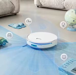 Robot aspirateur intelligent autonettoyant avec fonction de lavage, station d'accueil automatique avec collecte de poussière et élimination des saletés pour une utilisation humide et sèche - Product Image 2