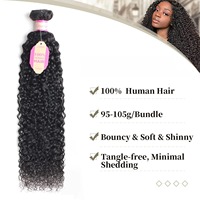 Tissage en lot de cheveux vierges vietnamiens non traités Jerry Curly Wave, extensions de cheveux humains