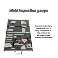 Reglas de inspección de soldadura tipo Skew-t de acero inoxidable, calibrador de soldadura, otros tipos de equipos de prueba