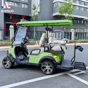 Voiture de golf électrique utilitaire 4 places avec conteneur à bagages Batterie au lithium 48V 30 km/h Autonomie de 90 km - Product Image 3