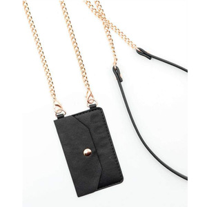 Stylish mobile phone lanyard, card holder, PU leather mobile phone <b>case</b>, card holder, mobile phone back sticker, card holder, - Product Image 5