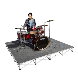 Plataforma de Escenario Desmontable de 4 pies x 4 pies, Cuadrada, Resistente y Sencilla, en Oferta - Product Image 1