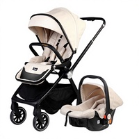Poussette bébé légère et portable en métal, bidirectionnelle, avec fonctions assise et couchée, pliable pour nouveau-nés et enfants, idéale pour les voyages, vente en gros
