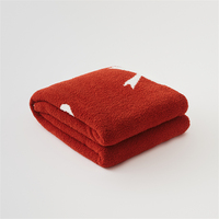2024 usine nouvelle arrivée OEKO-TEX nœud papillon coloré enfants-adorent canapé-lit voyage 100% polyester tricoté couverture DF