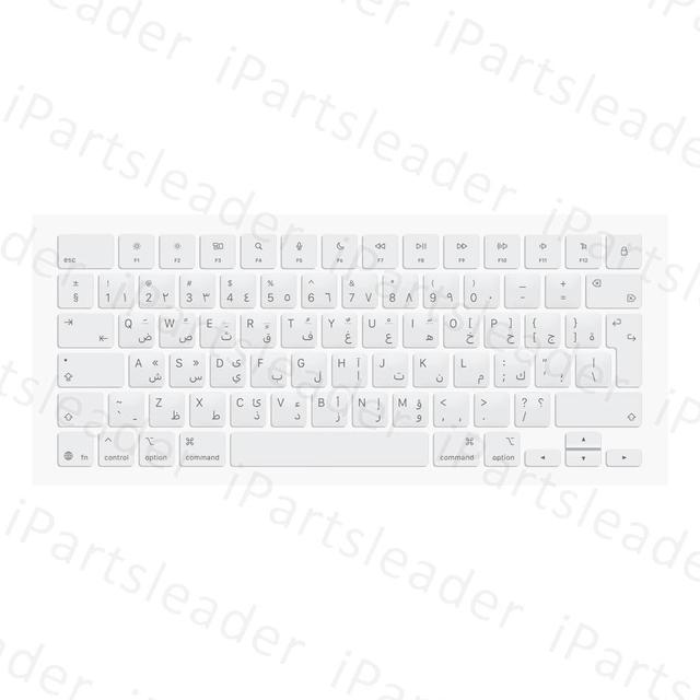 2026 Keycap Laptop MB Neo 13" A3404 Keyboard Keys Keycaps Ukrainian US UK Hebrew Danish Spanish Dutch Swiss French DE Silver