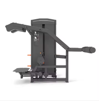 DINUO Appareil Commercial de Musculation à Poids Chargés Réglable pour Hack Squat, Entraînement des Fessiers, Jambes, Cuisses et Ischio-jambiers, Machine d'Entraînement de la Partie Inférieure du Corps