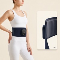 Ceinture de massage vibrante pour la taille, pétrissage et poussée, modes puissants, intensité réglable de 0 à 9