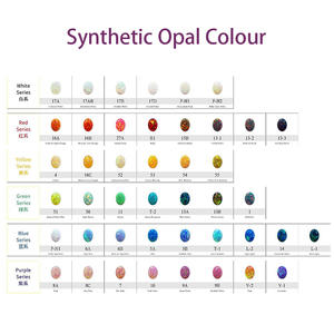 Vente en gros d'opale ovale de haute qualité perles d'opale synthétique blanche pierre d'opale synthétique pierre précieuse - Product Image 5