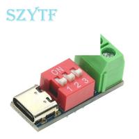 BSSY)1/5/10 pièces type-c PD QC déclencheur 5V ~ 20V réglage du Code de cadran tension Module d'alimentation charge rapide leurre