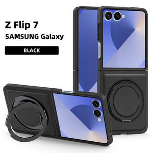 Vente en gros de cuir PU avec anneau magnétique Support de téléphone portable pour Samsung Galaxy <span class=keywords><strong>Z</strong></span> Flip 7 6 5 4 3/ <span class=keywords><strong>Z</strong></span> Fold 7 - Product Image 2
