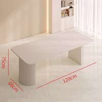 Table de conférence moderne simple luxe crème Wind Rock Board 2m blanc pur longue table de travail chaise combinaison bureaux