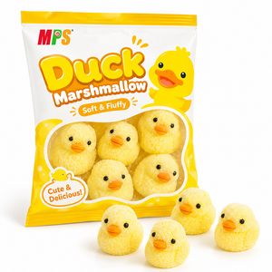 OEM Yummy Party Kids Snack per il tempo libero Little Yellow Duck Fruit Flavor 3D Marshmallow - Product Image 2