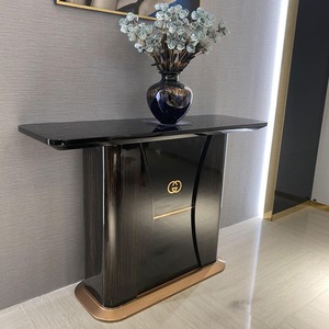 Boutique Entrance <strong>Table</strong> High Quality Solid Wood <strong>Mirrored</strong> Entryway <strong>Console</strong> <strong>Table</strong> Home Villa Living Room - Product Image 6