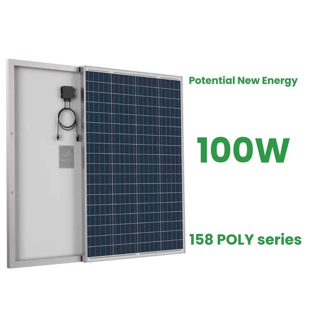 Potensial baru panel energi solares 100wp fluks untuk panel surya pv perusahaan pemasangan