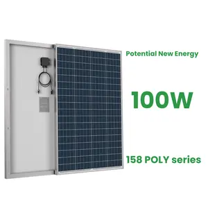 פוטנציאל אנרגיה חדש פאנלים סולאריים 100wp עבור פאנלים סולאריים חברות התקנה