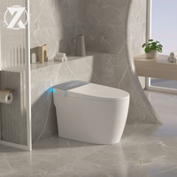 Toilette intelligente avec couvercle à fermeture douce, lumière nocturne, siège chauffant, fournisseur en gros, approvisionnement direct d'usine, conception économisant l'eau, télécommande