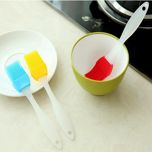 <b>Silicone</b> Oil Brush Heat Resistant Kitchen <b>Baking</b> Barbecue Brush Non Shedding Dishwasher Safe Random Color - Product Image 2